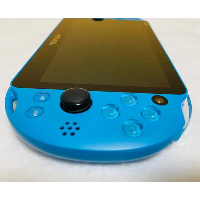 PlayStation Vita(プレイステーションヴィータ)のPSVita PCH-2000 ZA23 本体 アクアブルー 動作確認済み エンタメ/ホビーのゲームソフト/ゲーム機本体(家庭用ゲーム機本体)の商品写真