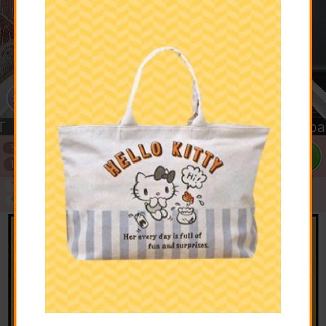 サンリオ(サンリオ)の新品未使用　HELLO KITTY トートバッグ ハローキティ サンリオ　ブルー レディースのバッグ(トートバッグ)の商品写真