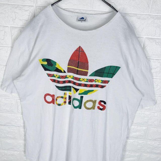 爆売り! アディダス 半袖Tシャツ ゆるだぼ90s トレフォイルロゴ デカロゴワンポイント Tシャツ/カットソー(半袖/袖なし) 爆売り! アディダス 半袖Tシャツ ゆるだぼ90s トレフォイルロゴ デカロゴワンポイント Tシャツ/カットソー(半袖/袖なし)