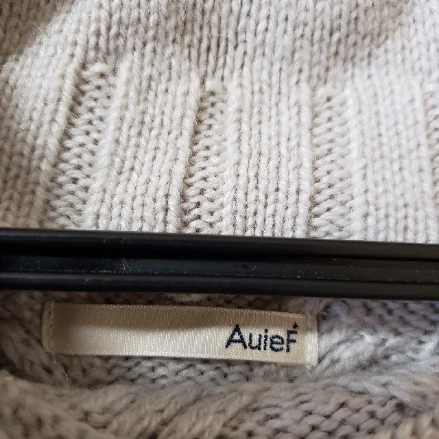 AuieF(アウィーエフ)の【専用です。】AuieF  ドルマリン　ケーブルニット レディースのトップス(ニット/セーター)の商品写真