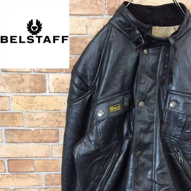 ベルスタッフ Bellstaff ボア付きジャケット size/L ブラウン