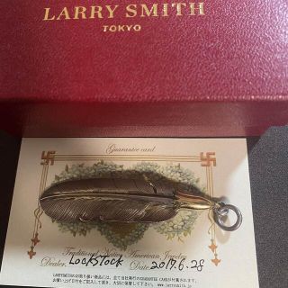 ゴローズ(goro's)のLARRY SMITH 18KEAGLE HEAD PLAIN FEATHER (ネックレス)