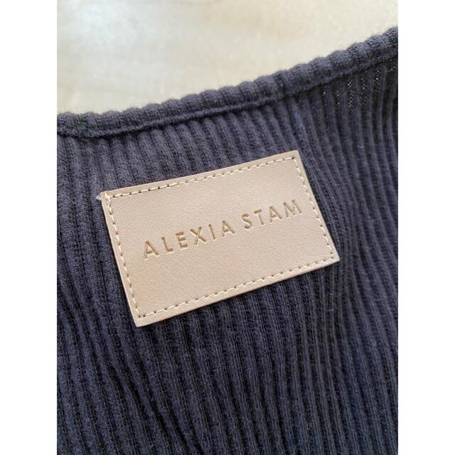 ALEXIA STAM(アリシアスタン)のアリシアスタン リブトップス レディースのトップス(カットソー(長袖/七分))の商品写真