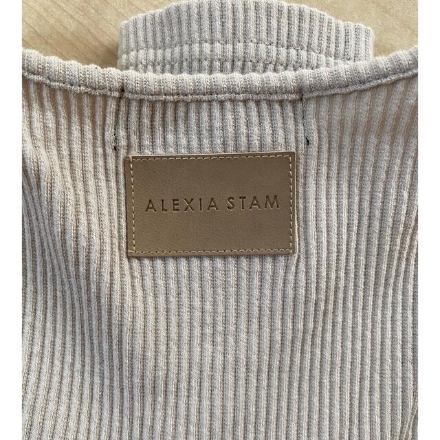 ALEXIA STAM(アリシアスタン)のアリシアスタン リブトップス レディースのトップス(カットソー(長袖/七分))の商品写真