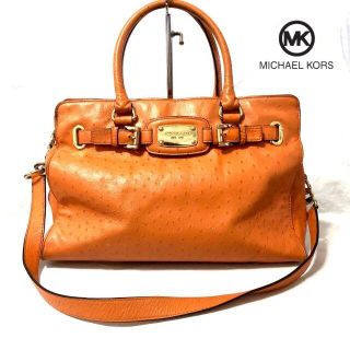 マイケルコース(Michael Kors)のMICHAEL KORS マイケルコース ハンドバッグ レザー オレンジ(ショルダーバッグ)