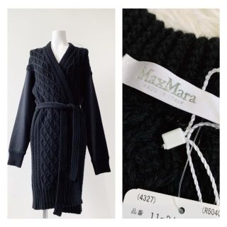 マックスマーラ(Max Mara)のMAXMARA 未使用　タグ付き　カシミヤブレンド  お袖切り替え　カーディガン(カーディガン)