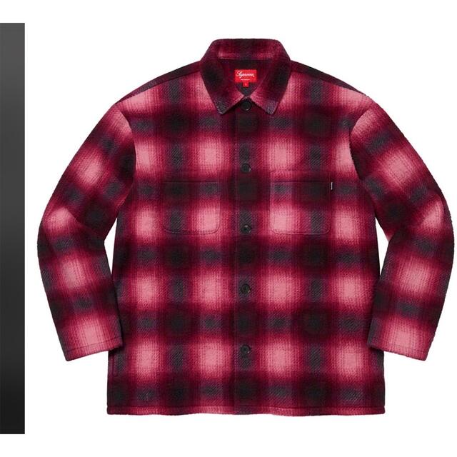 Supreme(シュプリーム)のSupreme Shadow Plaid Fleece Shirt L メンズのジャケット/アウター(ブルゾン)の商品写真