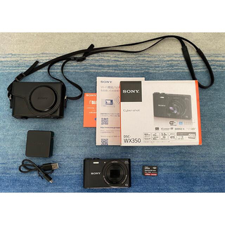 ソニー(SONY)のデジカメ Sony DSC-WX350 ケース、メモリースティック付(コンパクトデジタルカメラ)