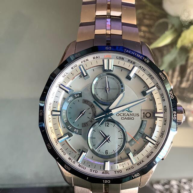 CASIO　OCEANUS　Manta　OCW-S3000P　白蝶貝使用　極美品