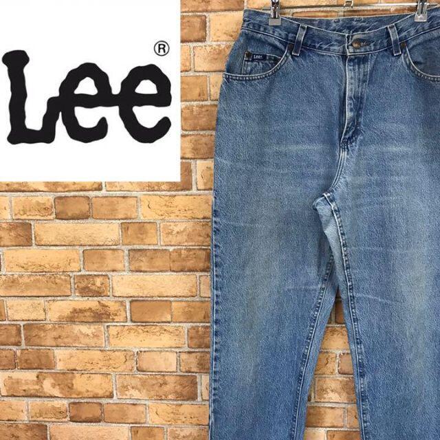 Lee - 【リー】 ワイドデニムパンツ ジーンズ サックスブルー
