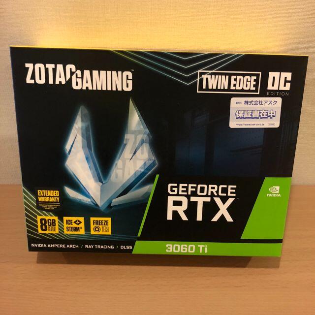 超美品 【新品未開封品】Zotac GeForce RTX 3060 Ti PCパーツ