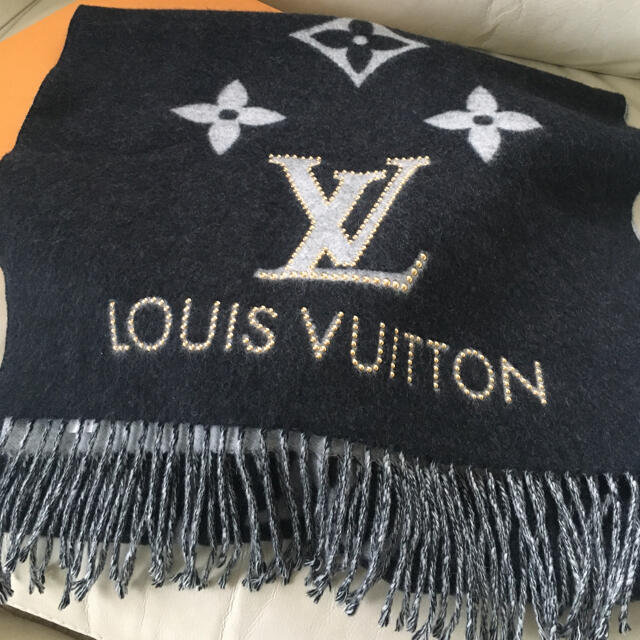 流行 LOUIS VUITTON - 【極美品】ルイヴィトン マフラー エシャルプ