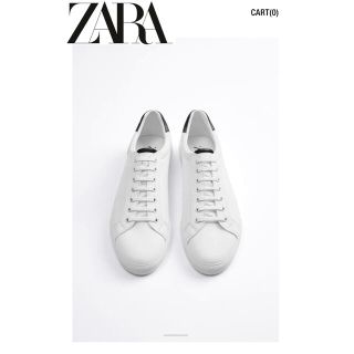 ザラ(ZARA)の新品♪ 今期　ZARA ホワイトスニーカー　40(スニーカー)