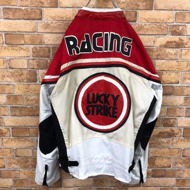 【Real Leather】LUCKY STRIKE レーシングジャケット