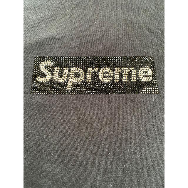 Supreme(シュプリーム)のSupreme SWAROVSKI BoxLogo Tee Lサイズ メンズのトップス(Tシャツ/カットソー(半袖/袖なし))の商品写真