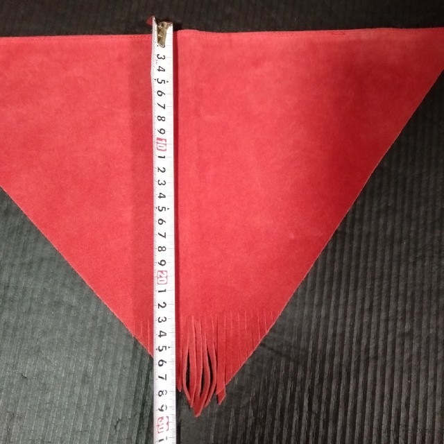 GAP(ギャップ)のGAP 赤レザー襟巻き(お洒落小物) レディースのファッション小物(バンダナ/スカーフ)の商品写真