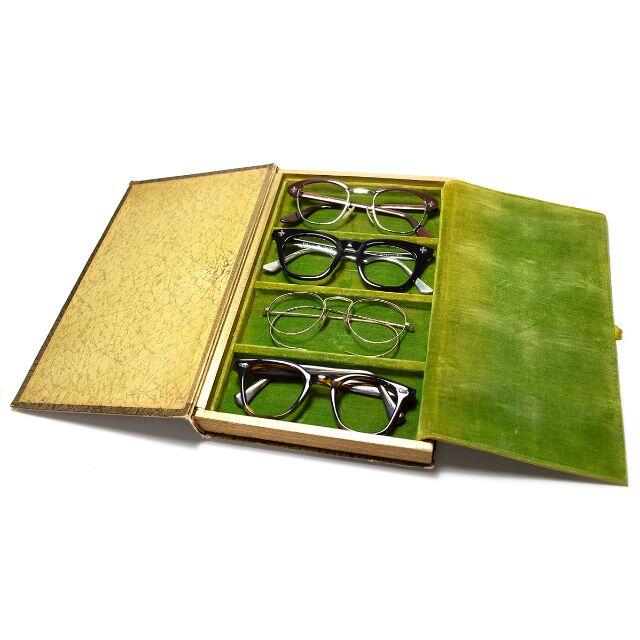 SALE！稀少B&L ヴィンテージ メガネ ブック型 収納ケース ブックボックス メンズのファッション小物(サングラス/メガネ)の商品写真