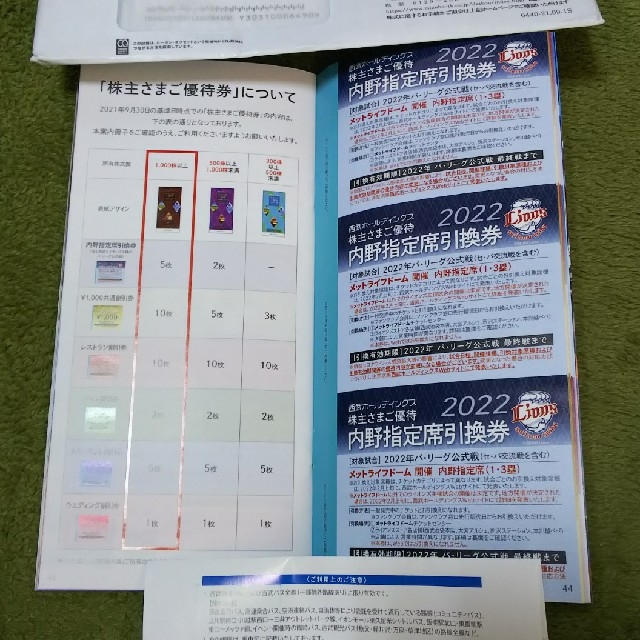 ショッピング最激安 西武鉄道株主優待 冊子1冊と優待乗車証10枚 ...