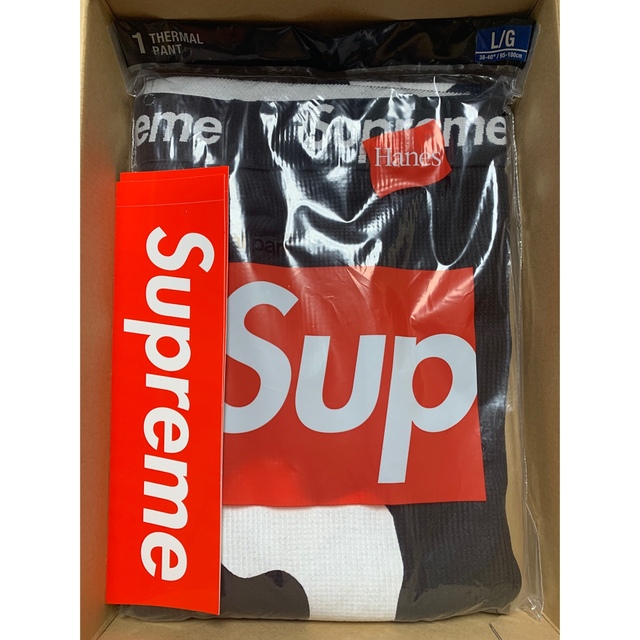 Supreme(シュプリーム)のSupreme®/Hanes® Bones Thermal Pant  黒L メンズのレッグウェア(レギンス/スパッツ)の商品写真