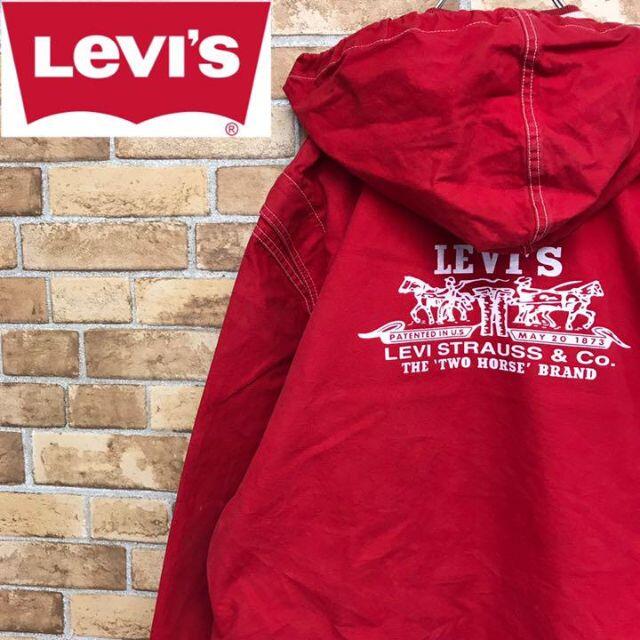 Levi's - 【リーバイス】Levi's 2way ブルゾンジャケット ベスト ビッグロゴ 赤の通販 by 購入前に必ずコメント下さい