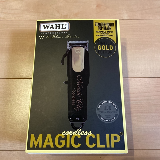 wahl 5star cordless magic clip gold スマホ/家電/カメラの美容/健康(メンズシェーバー)の商品写真