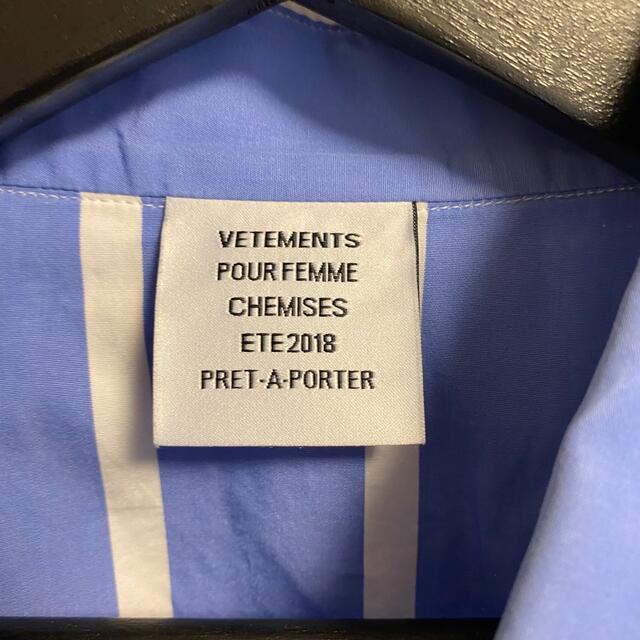 Vetements オーバーサイズシャツ 購入金額約9万円 確実正規品 メンズのトップス(シャツ)の商品写真