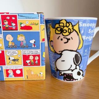 スヌーピー(SNOOPY)のKFC ケンタッキー　2021 スヌーピー　トールマグ　マグカップ　ブルー　青(キャラクターグッズ)