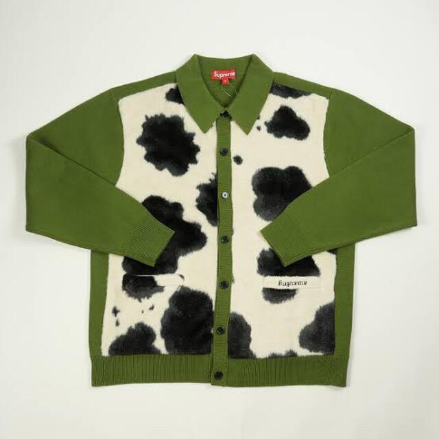 supreme cow print cardigan 3/14日までの出品