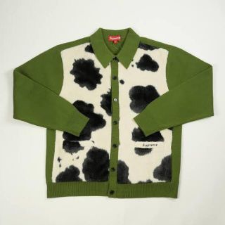 シュプリーム(Supreme)のsupreme cow print cardigan 3/14日までの出品(カーディガン)