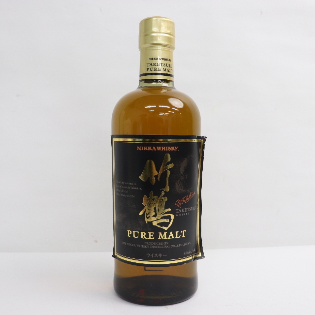 ニッカウヰスキー(ニッカウイスキー)の竹鶴 ピュアモルト 黒ラベル ※ラベル不良 食品/飲料/酒の酒(ウイスキー)の商品写真