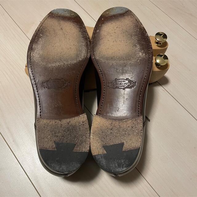 KOKON コードバン プレーントゥ ダービー サイズ7 25.0cm メンズの靴/シューズ(ドレス/ビジネス)の商品写真