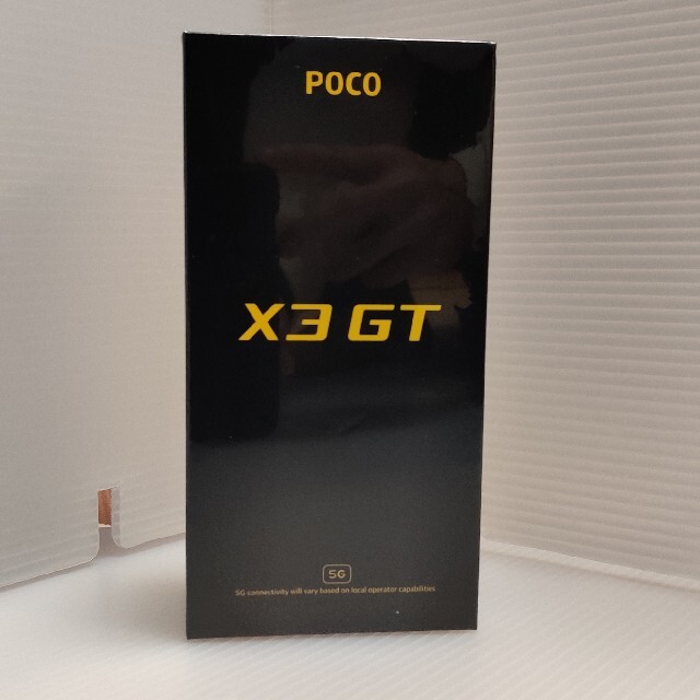 OPPO(オッポ)の【新品未使用】シャオミPOCO X3 GT 8g/256GB 黒 グローバル版 スマホ/家電/カメラのスマートフォン/携帯電話(スマートフォン本体)の商品写真