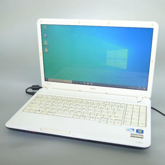 1366x768グラフィック高速SSD ホワイト ノートPC LS150AS6W 4GB RW 無線