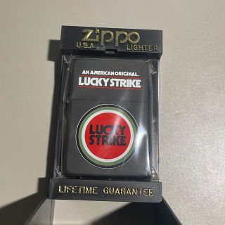 ジッポー(ZIPPO)のZIPPO LUCKY STRIKE 黒マット 1990年代 ジッポー(タバコグッズ)