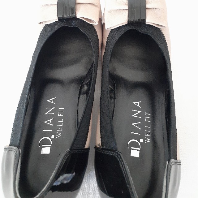 DIANA(ダイアナ)のDIANA ダイアナ フラットシューズ ローヒール リボンパンプス 23cm レディースの靴/シューズ(バレエシューズ)の商品写真