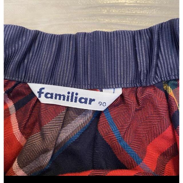 familiar(ファミリア)のfamiliar ファミリア　90サイズ　チェックスカート キッズ/ベビー/マタニティのキッズ服女の子用(90cm~)(スカート)の商品写真