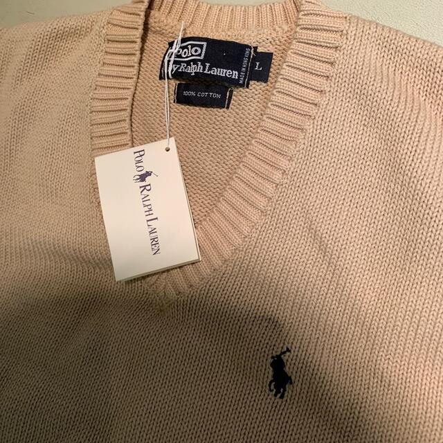 POLO RALPH LAUREN(ポロラルフローレン)のベージュコットンベスト レディースのトップス(ベスト/ジレ)の商品写真