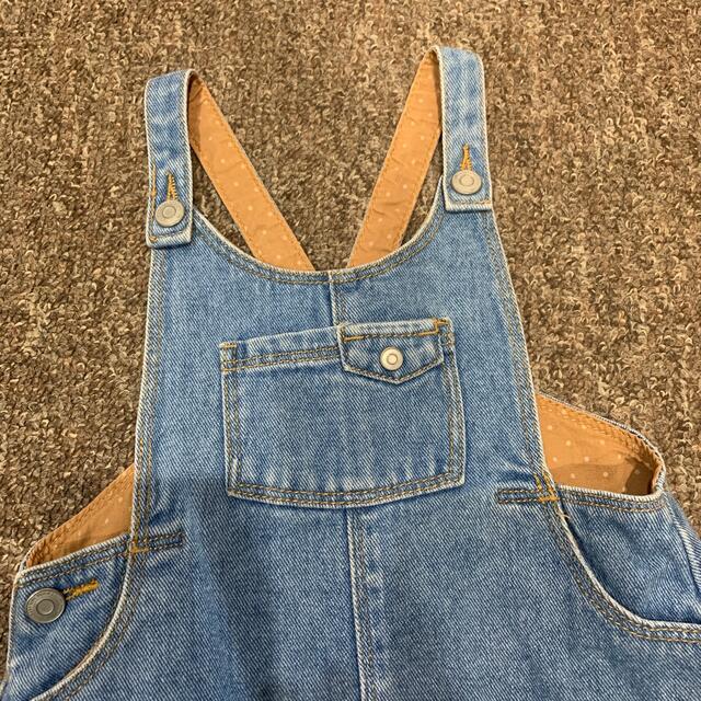 ZARA KIDS(ザラキッズ)のzara baby ザラ　ベビー　デニム　ジャンパースカート　サイズ86 キッズ/ベビー/マタニティのベビー服(~85cm)(ワンピース)の商品写真