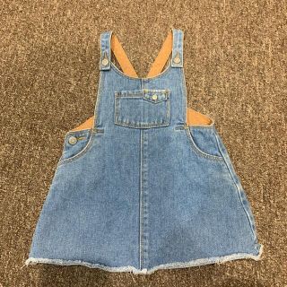 ザラキッズ(ZARA KIDS)のzara baby ザラ　ベビー　デニム　ジャンパースカート　サイズ86(ワンピース)