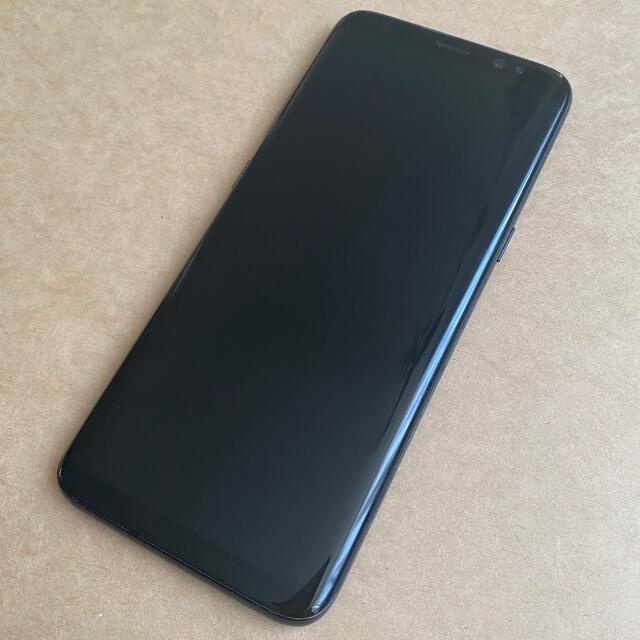 [美品] 本体 Galaxy S8 SCV36 ブラック 64GB