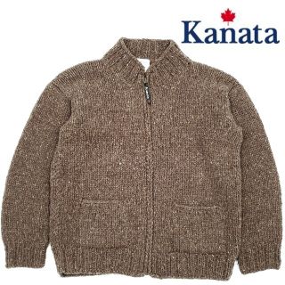 カナタ(KANATA)の希少無地ミックスニット◆Kanata◆カナダ製カウチンセーター最高級メリノウール(ニット/セーター)