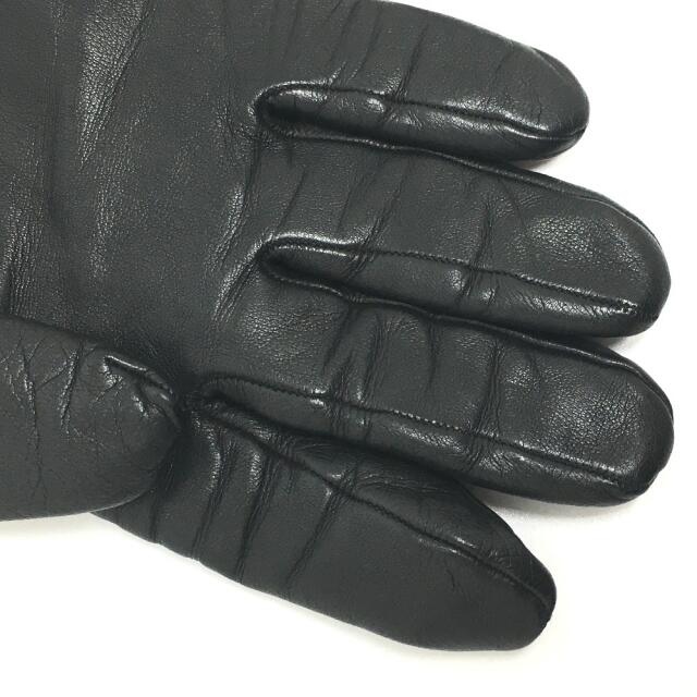 LOUIS VUITTON(ルイヴィトン)のルイヴィトン LOUIS VUITTON エディション MP2429 ゴン LV ステープル 手袋 グローブ カシミヤ ブラック レディースのファッション小物(手袋)の商品写真