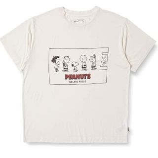 ジェラートピケ(gelato pique)のメンズ  Ｌ  スヌーピー  ティーシャツ  ジェラートピケ(Tシャツ/カットソー(半袖/袖なし))