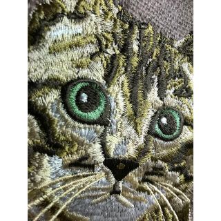 未使用　猫 ネコ柄 ネコ 子猫 刺繍　ストール　マフラー