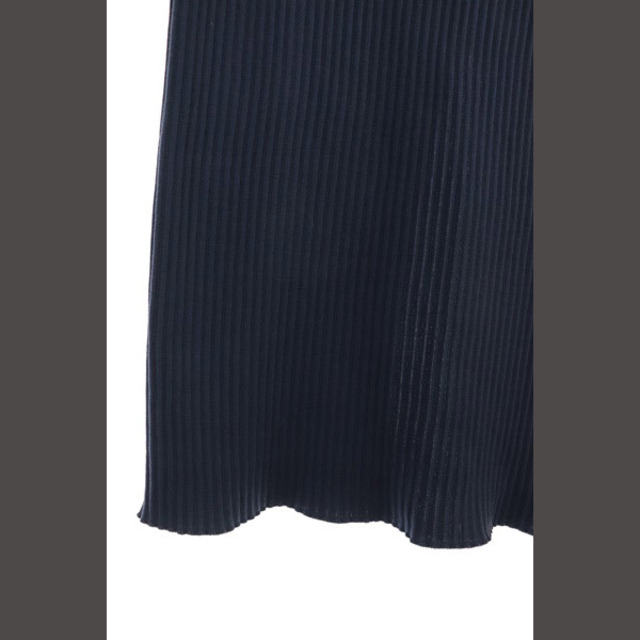 TOMORROWLAND(トゥモローランド)のトゥモローランド コットンランダムリブ タイトスカート ロング ニット F 紺 レディースのスカート(ロングスカート)の商品写真