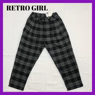 レトロガール(RETRO GIRL)の❤︎新品❤︎  レトロガール クロップド チェック パンツ ベルト付き (クロップドパンツ)