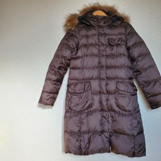 エーグル(AIGLE)のAIGLE ロング ダウンジャケット タヌキファー Mサイズ(ダウンコート)