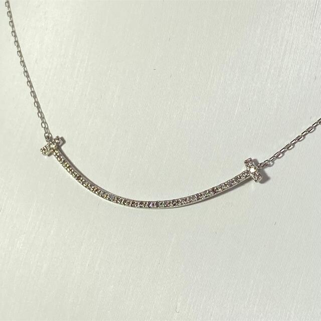 驚きの価格 プラチナ 天然ダイヤモンド 日本製 ネックレス スマイル
