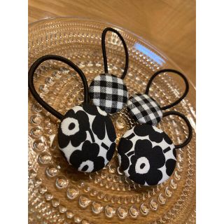 マリメッコ(marimekko)のマリメッコ　ヘアゴム　ハンドメイド(ヘアゴム/シュシュ)