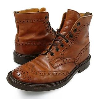 トリッカーズ(Trickers)のTricker's M2508 カントリーブーツ ウィングチップ シューズ(ブーツ)